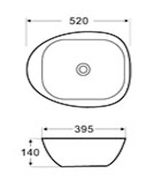 E+NT Counter Top Basin LT-1033