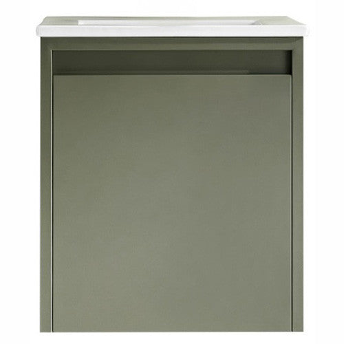 E+NT LD-6850 40cm Stainless Steel Basin Cabinet Matt Green