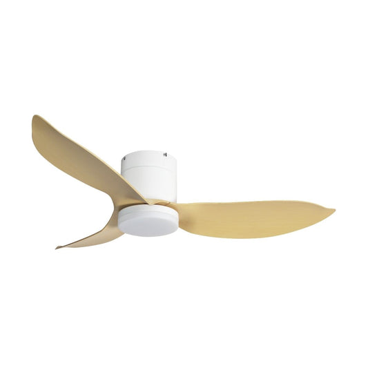 EuropAce AceStar 48 inch ceiling fan ECF48H, White/Light Wood