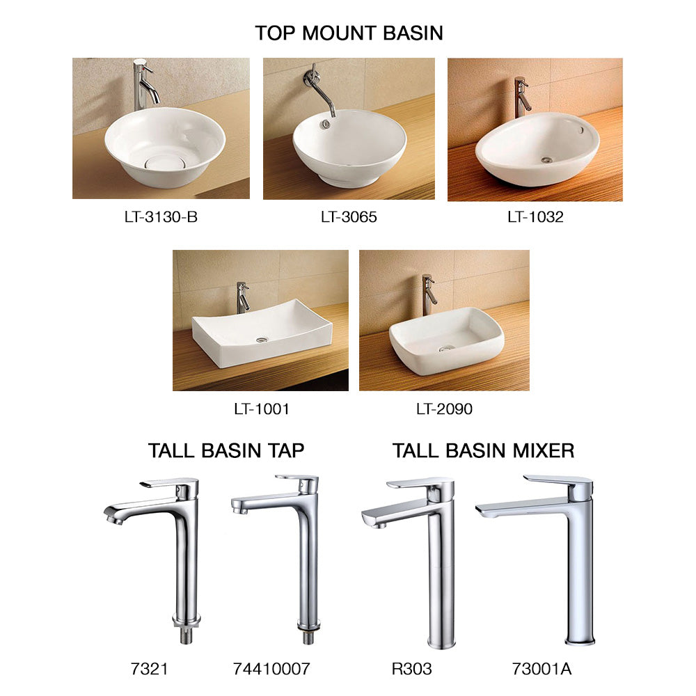 E+NT Top Mount Basin and Tap Bundle LT-3130-B – Lucky Khoon
