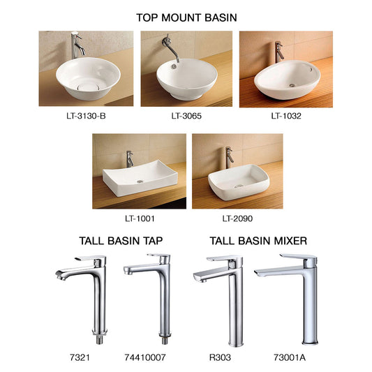 E+NT Top Mount Basin and Tap/Mixer Bundle - Off Season Clearance