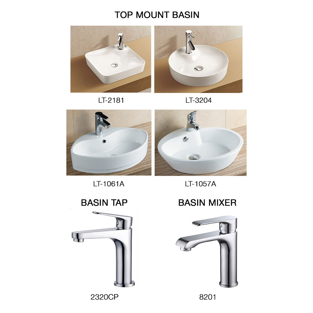 E+NT Top Mount Basin and Tap/Mixer Bundle - Off Season Clearance