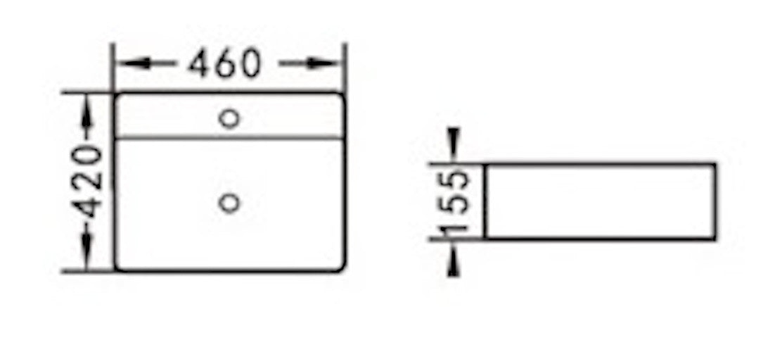 E+NT Wall Hung Basin E-8458