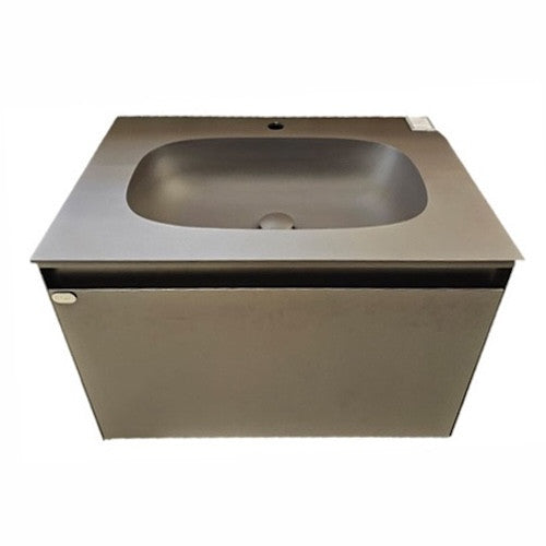 E+NT LD-3853 70cm Stainless Steel Basin Cabinet Matt Brown Gold