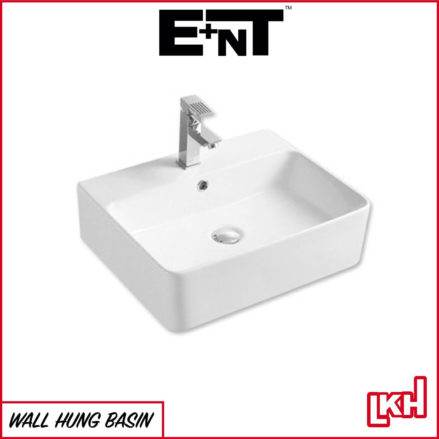 E+NT Wall Hung Basin E-8457