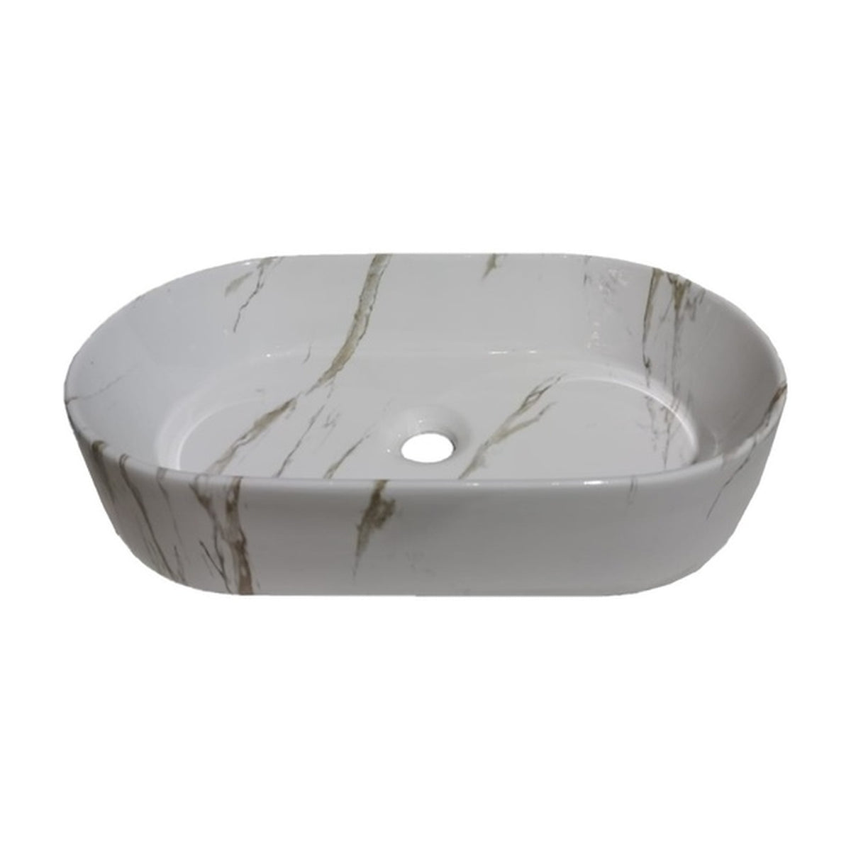 E+NT Counter Top Basin 8588, White Marble
