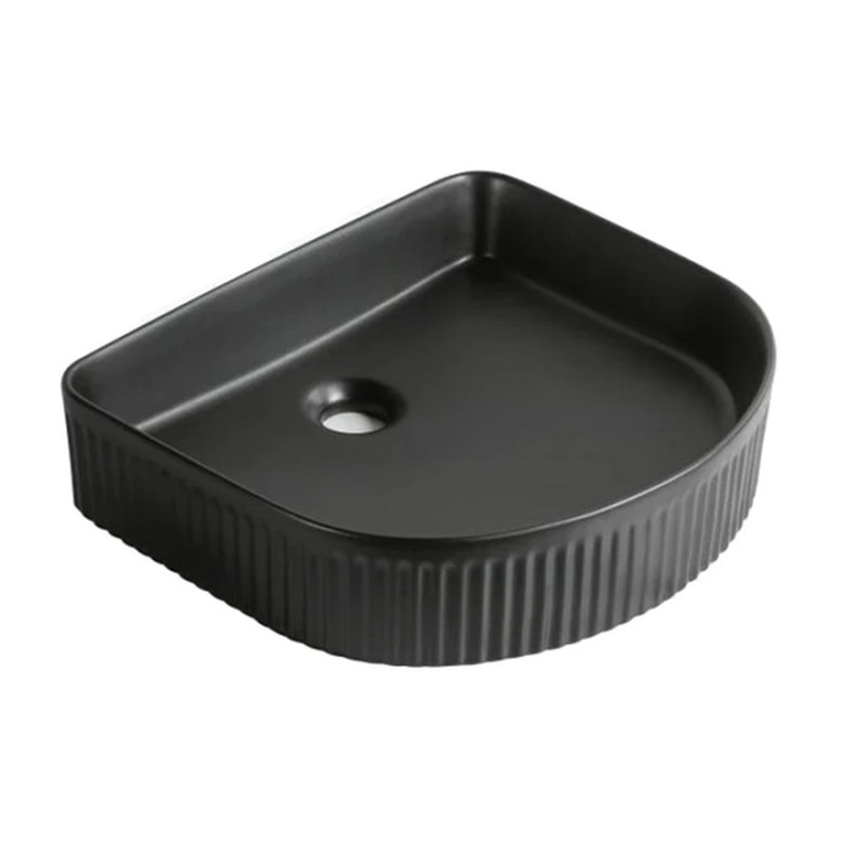 E+NT Counter Top Basin 8828, Matt Black