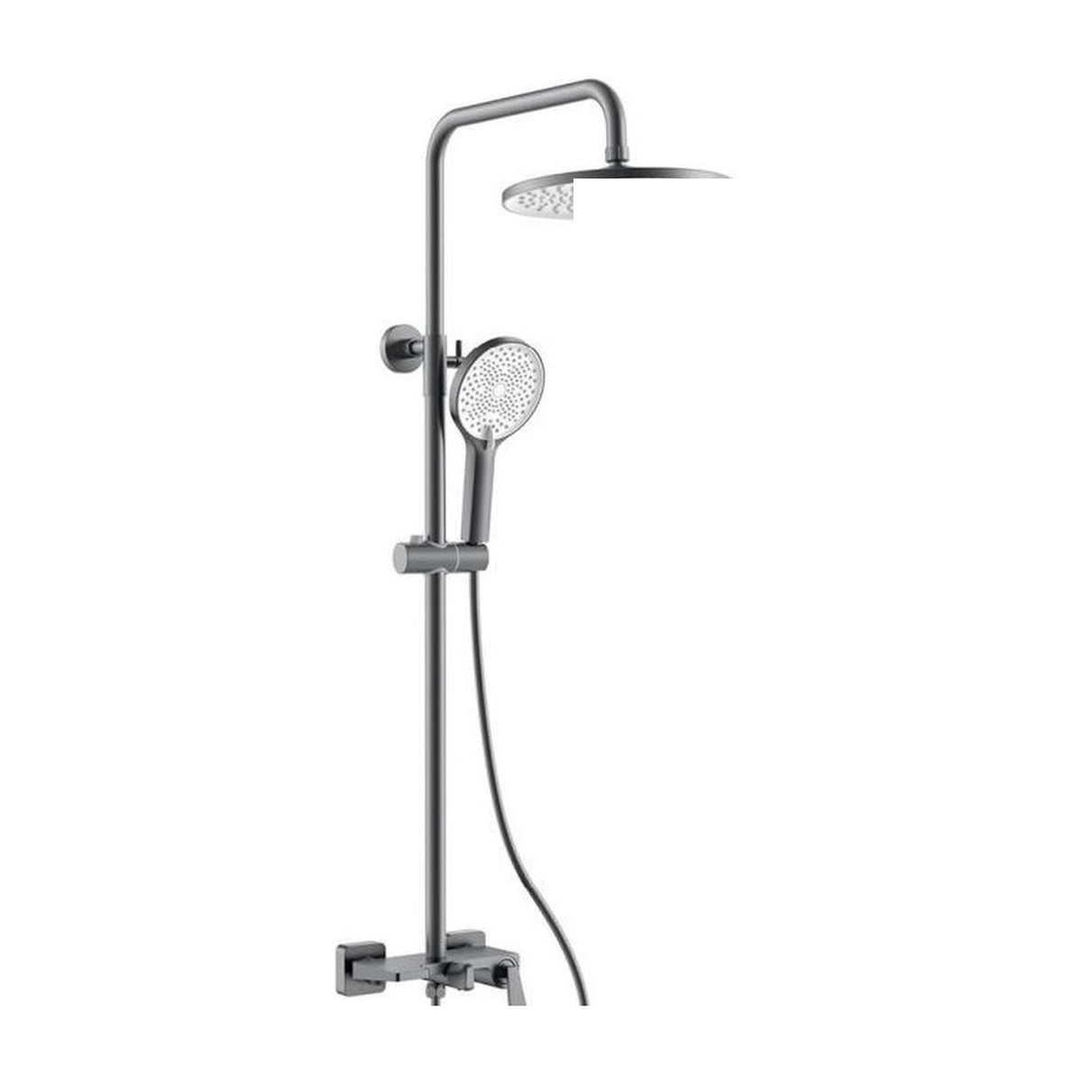 ent Royal 3-Way Rainshower Set 70560, Gun Metal
