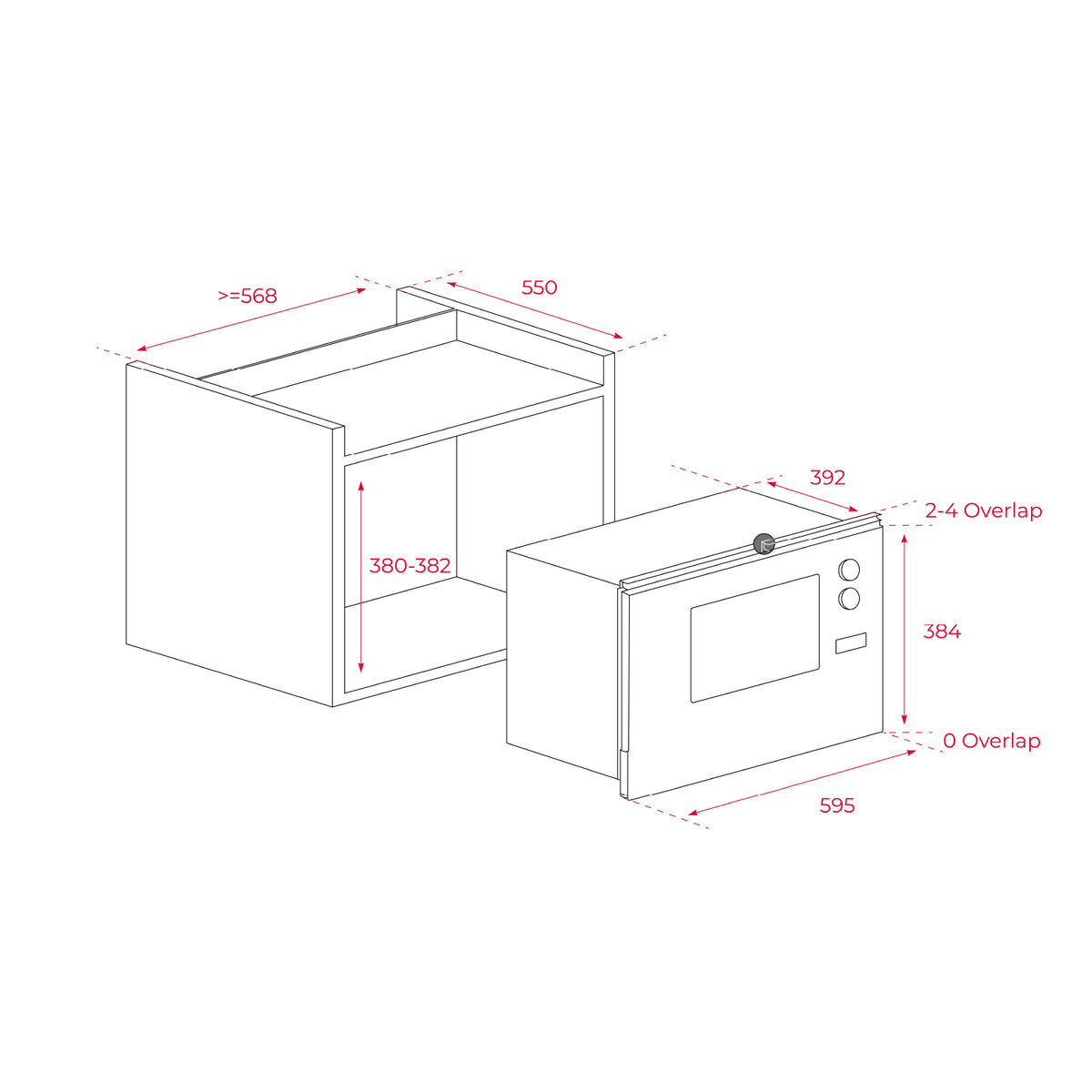 Teka ML 825 TFL 25L Built-In Microwave with Grill