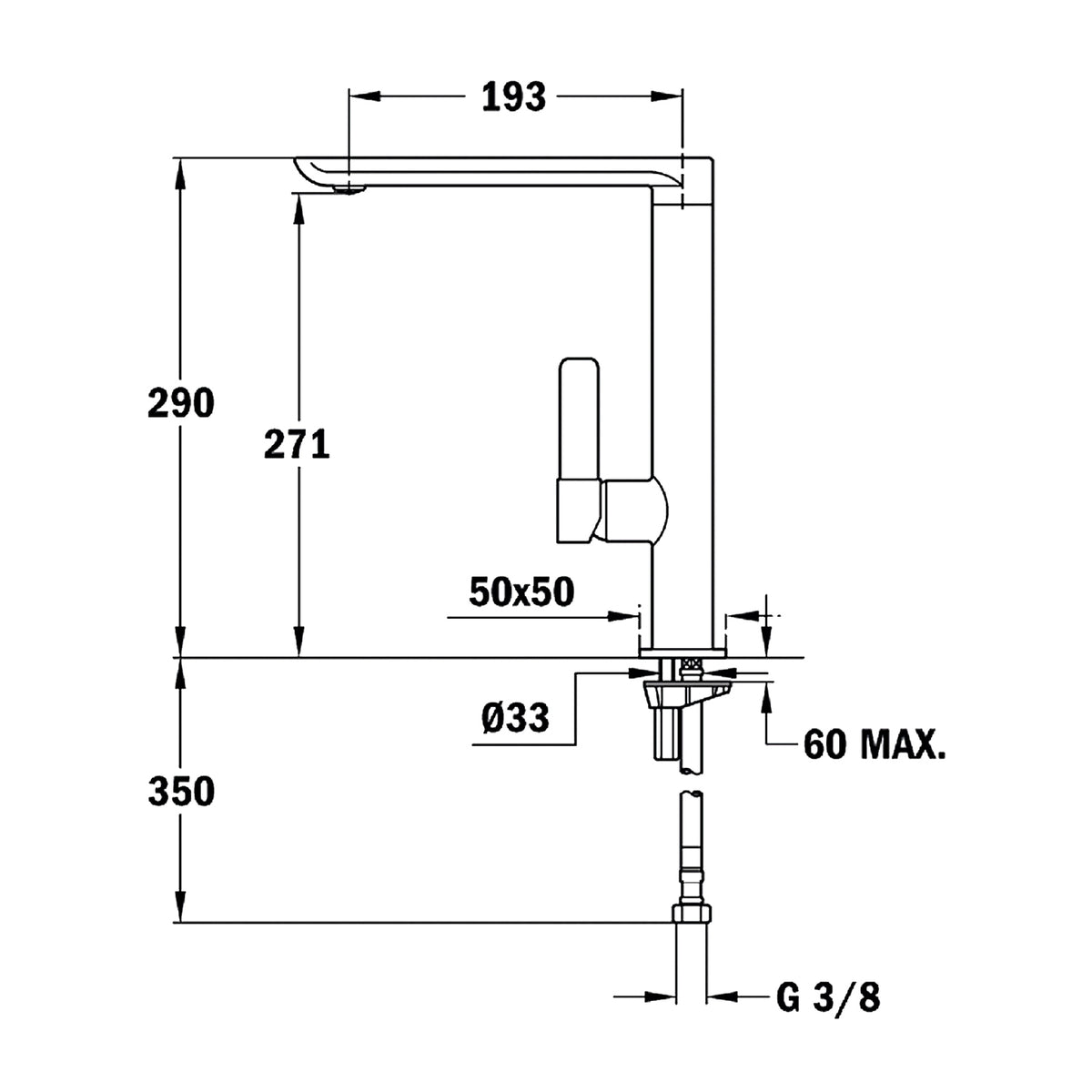 Teka FO 915 High Spout Kitchen Mixer