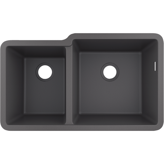 Hansgrohe S51 S510-U760 Undermount Granite Kitchen Sink 305/435 Stone Grey