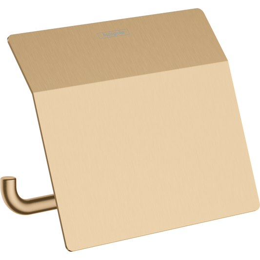 Hansgrohe Addstoris Toilet Roll Holder with Cover Brushed Bronze