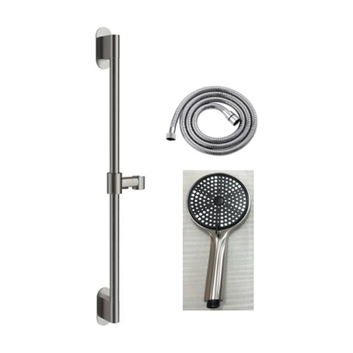 NOUS Hand Shower Set with Slide Rail 15HS, Brushed Nickel