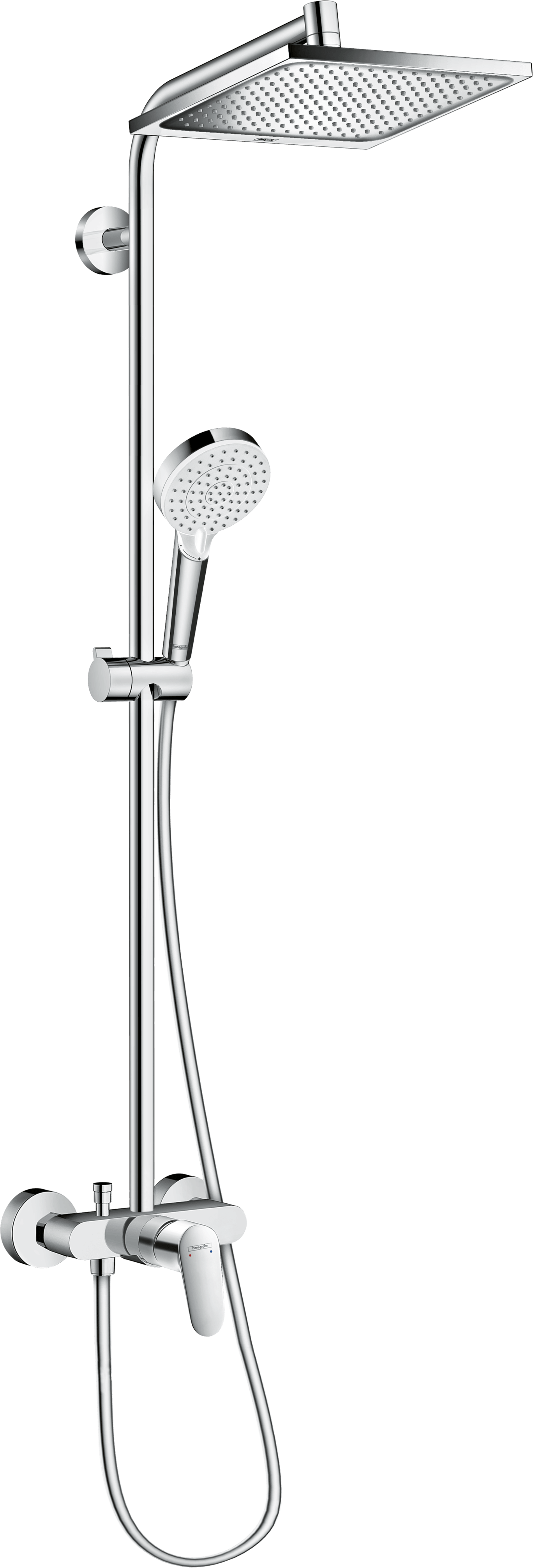 hansgrohe showerpipe rain shower set 26508009