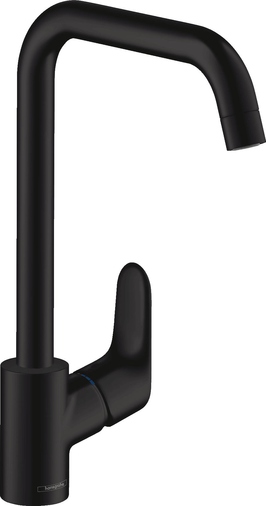 hansgrohe black kitchen sink mixer