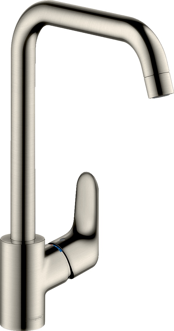 hansgrohe stainless steel kitchen sink mixer