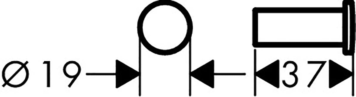 hansgrohe 41711000 towel hook dimension