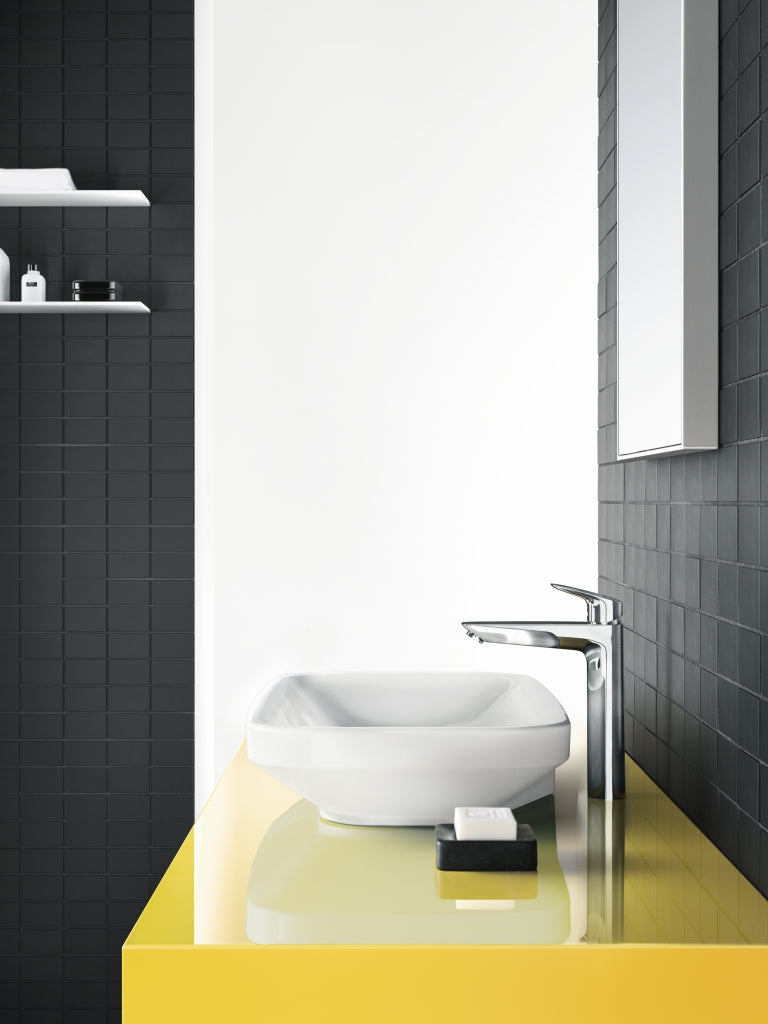 toilet with hansgrohe tall basin mixer