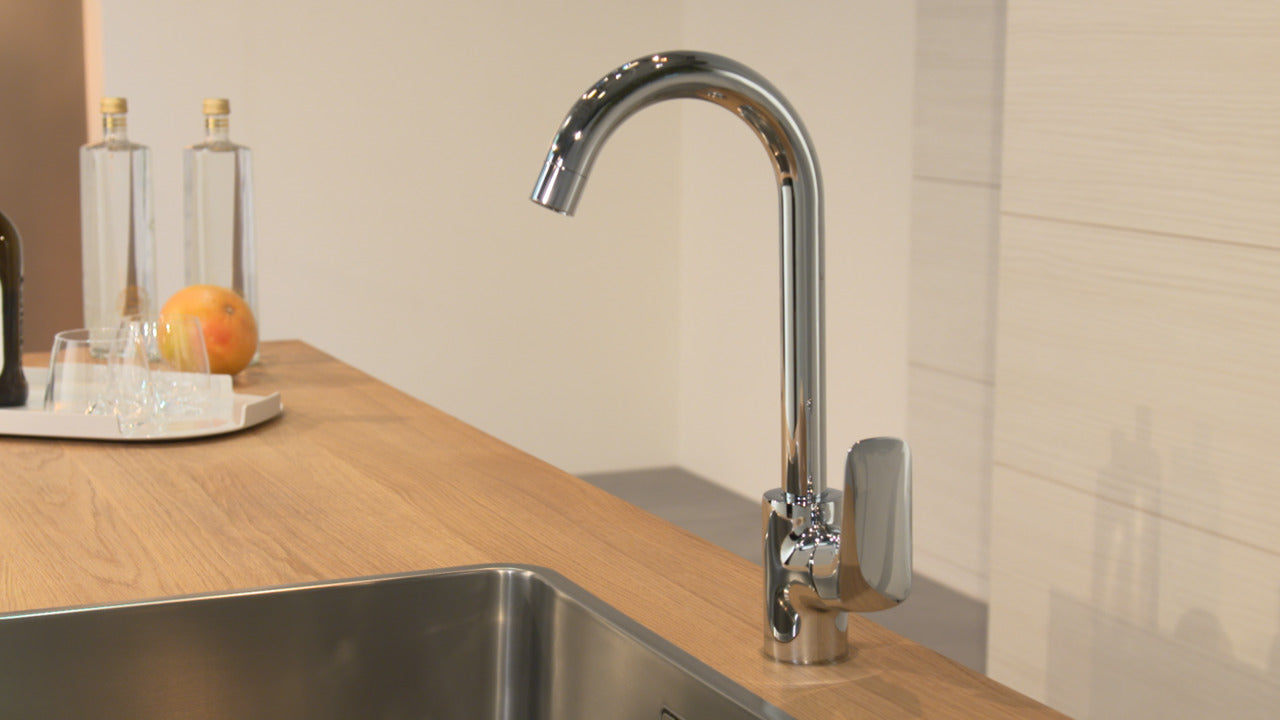 hansgrohe kitchen sink mixer in kitchen
