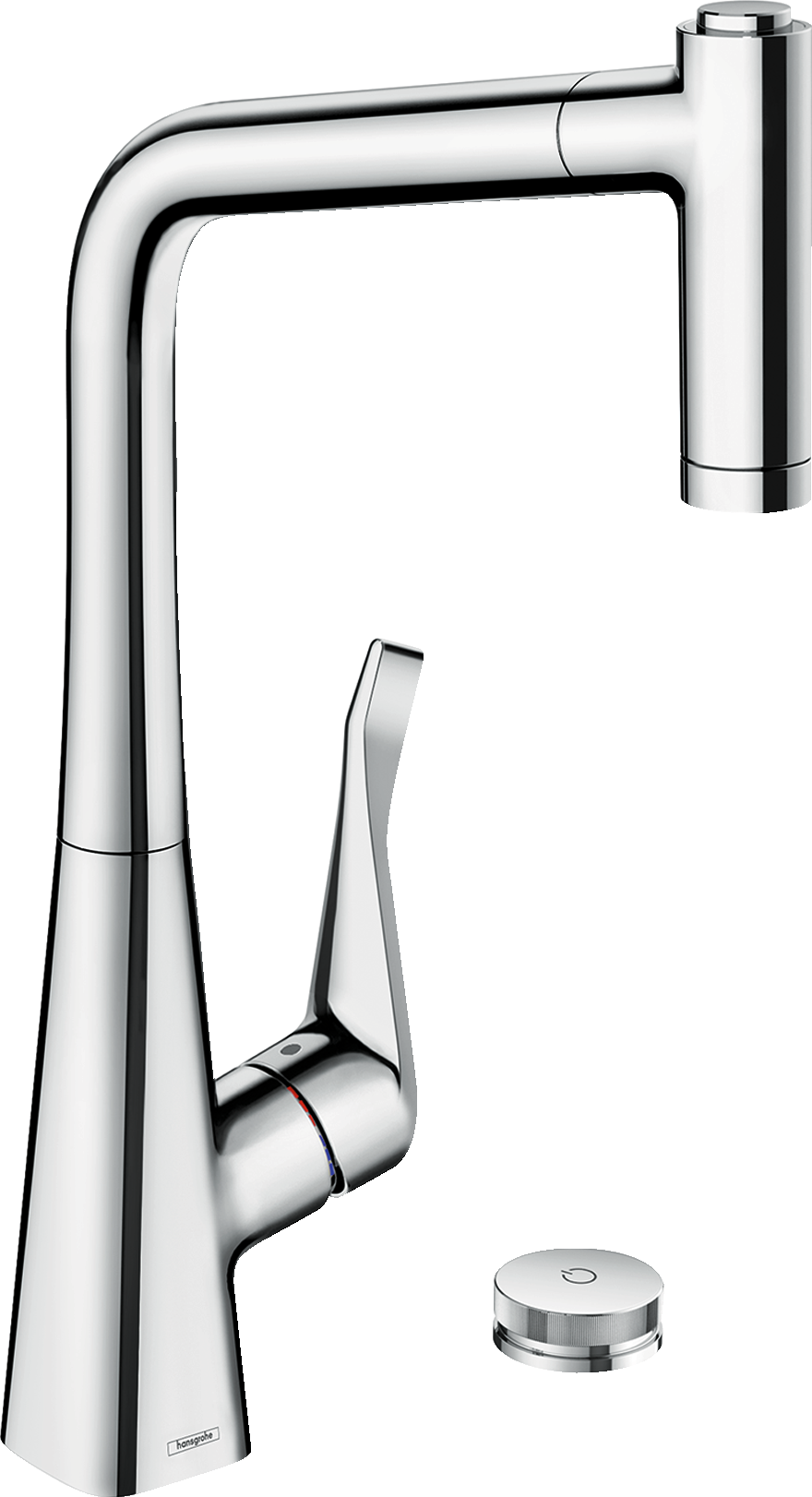 hansgrohe kitchen sink mixer with pull out spray
