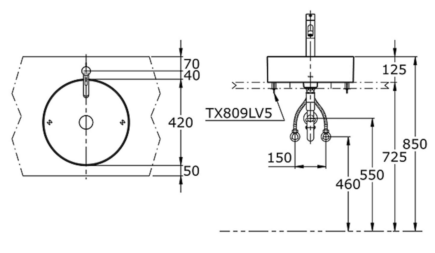 TOTO Counter Top Basin LW573J