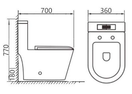 e+nt toilet bowl dimension
