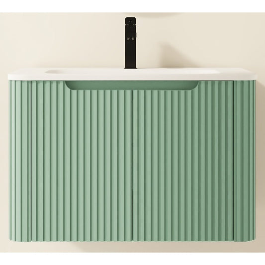 E+NT YAP1 75cm PVC basin cabinet in mint green