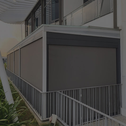 Ziptrak outdoor blinds, curtains and blinds at Lucky Khoon
