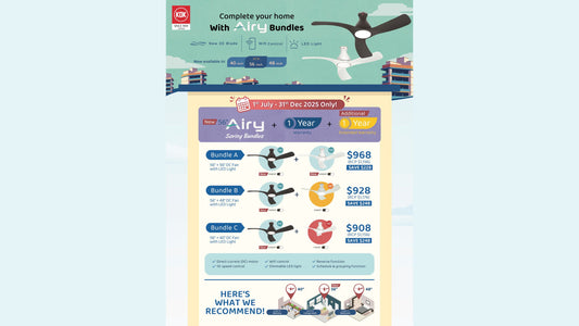 Complete your home with KDK Airy Bundles!