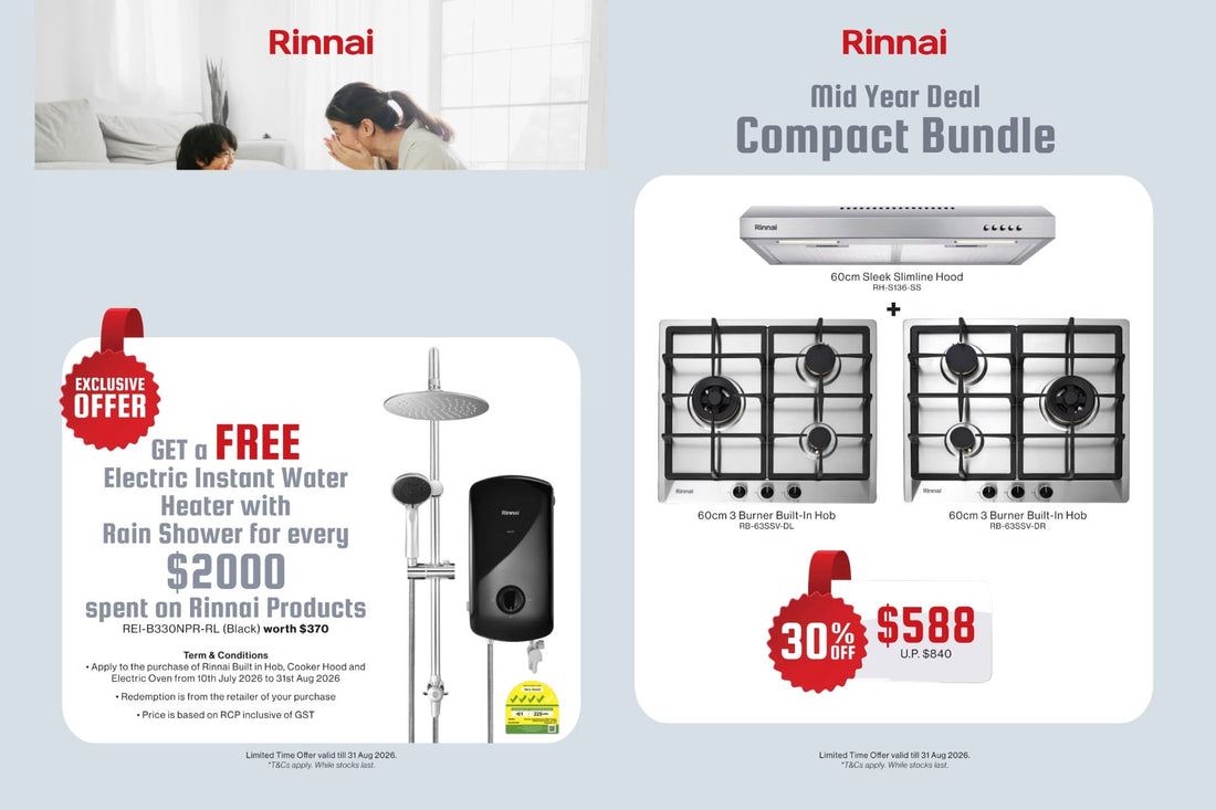 Rinnai Mid Year Sale - Up to 50% Off Premium Kitchen Appliances