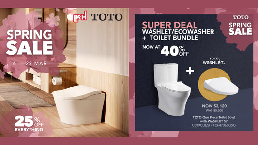 TOTO Spring Sale! 6 Mar - 28 Mar