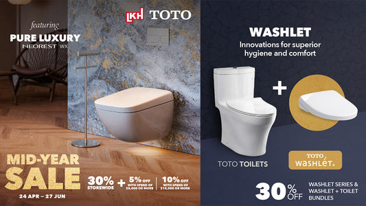 TOTO's Mid-Year Sale - 30% OFF + Up to Additional 10% OFF Storewide