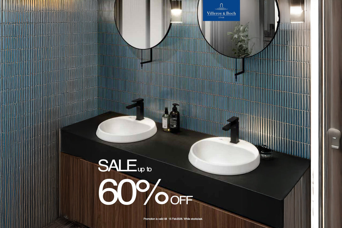 60% OFF Villeroy and Boch bathroom bundles!