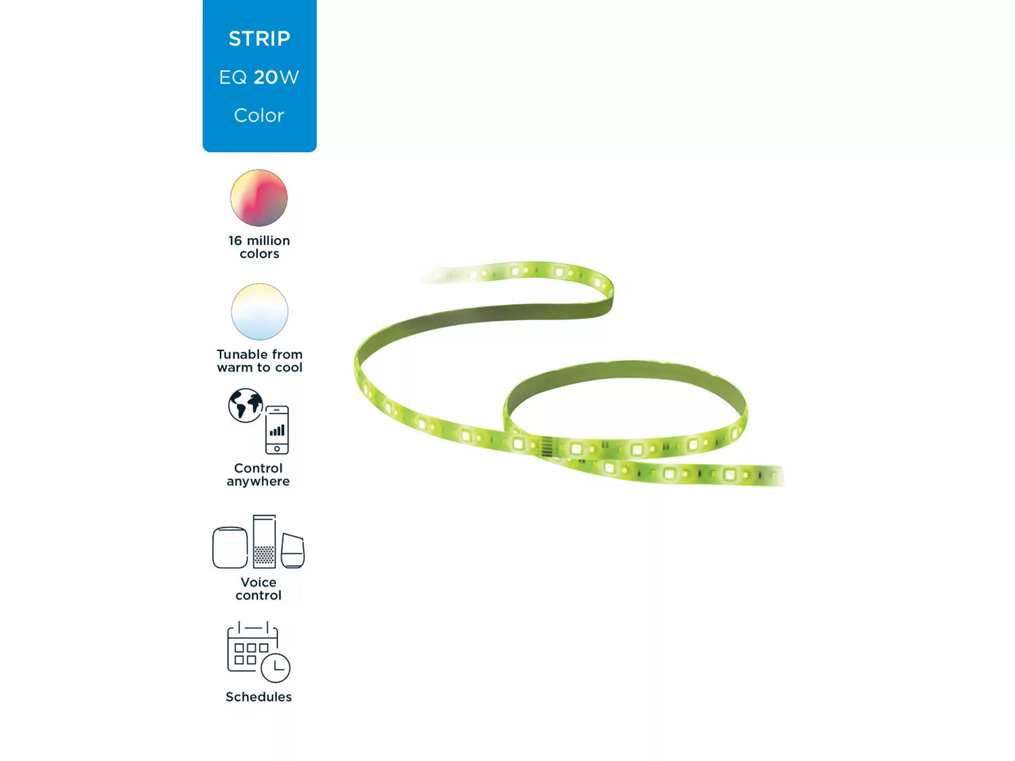 WiZ Wi-Fi LED Strip 2M 1600lm Starter Kit
