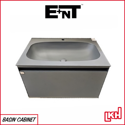 E+NT LD-3818 80cm Stainless Steel Basin Cabinet (Grey)