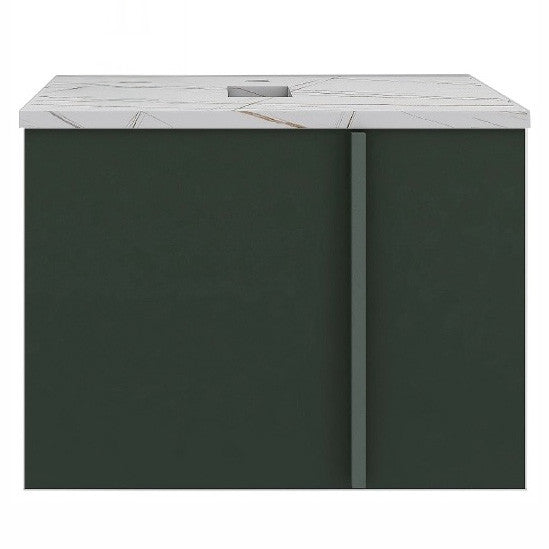 E+NT LD-Y01 60cm Stainless Steel Cabinet with Table Top (Matt Green)