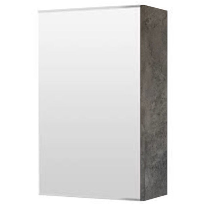 E+NT 1018GM Stainless Steel Mirror Cabinet (Gray Marble)