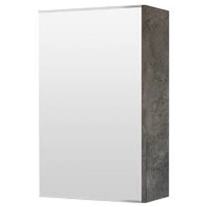 E+NT 1018GM Stainless Steel Mirror Cabinet (Gray Marble)