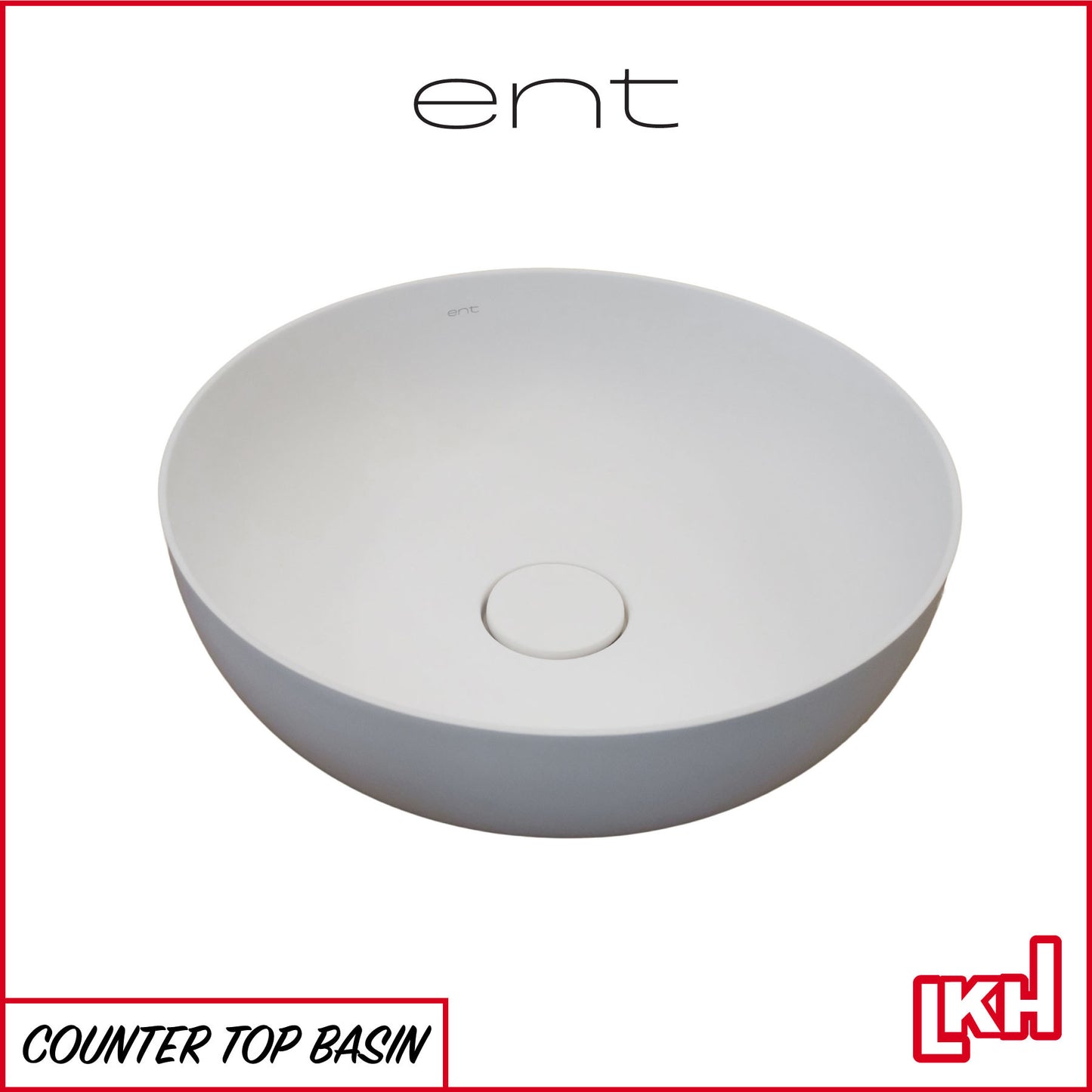 ent Signature Series Counter Top Basin #B2 Matte White