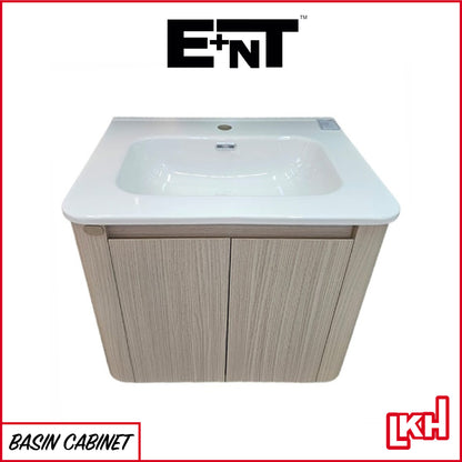 E+NT YAM7-60GLG 60cm PVC Basin Cabinet (G Linen Grain)