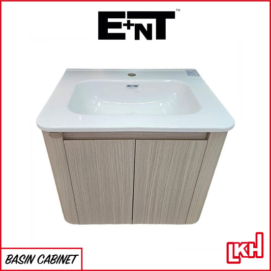 E+NT YAM7-60GLG 60cm PVC Basin Cabinet (G Linen Grain)