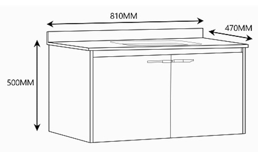 E+NT 3018-80YB/3018-60YB 60cm/80cm Stainless Steel Basin Cabinet