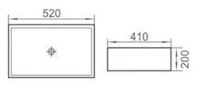 E+NT 50025 Counter Top Basin