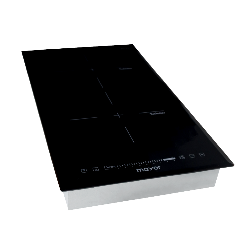 Mayer MMIH30CS 30cm domino induction hob, three quarter view