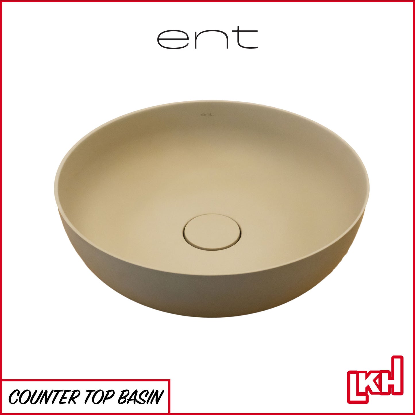 ent Signature Series Counter Top Basin #B2 Matte Grey Beige