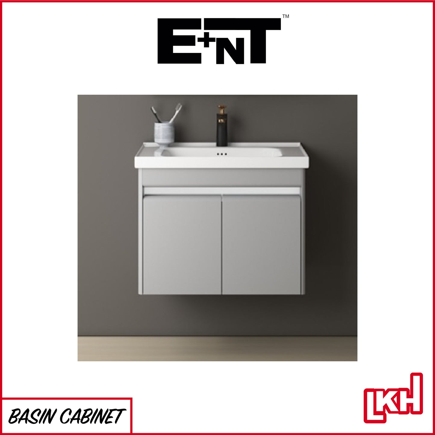 E+NT 3301-60BC 60cm Stainless Steel Basin Cabinet