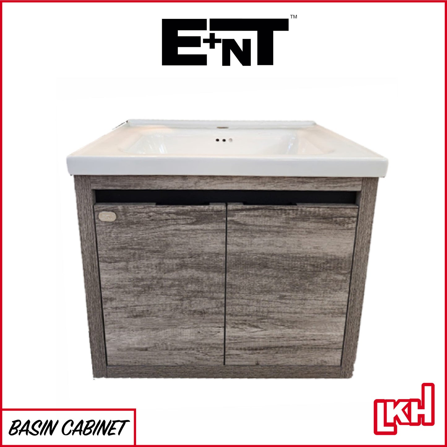 E+NT YB2-60BW 60cm PVC Basin Cabinet