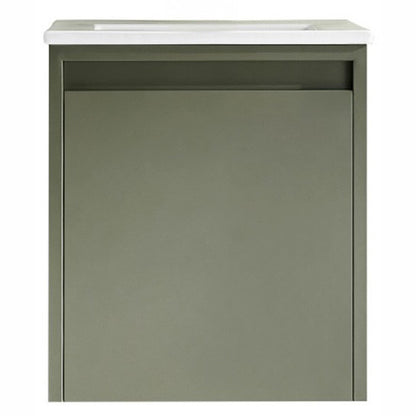 E+NT LD-6850 40cm Stainless Steel Basin Cabinet (Matt Green)