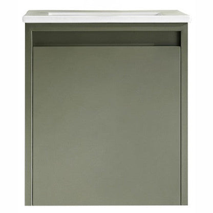 E+NT LD-6850 40cm Stainless Steel Basin Cabinet Matt Green