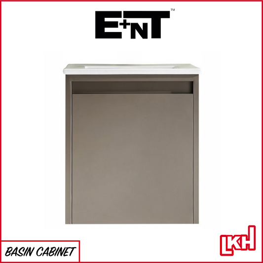 E+NT LD-6850 40cm Stainless Steel Basin Cabinet (Light Grey)